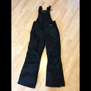 Arktix Unisex Black Snow Pants Snow Bib.  Medium